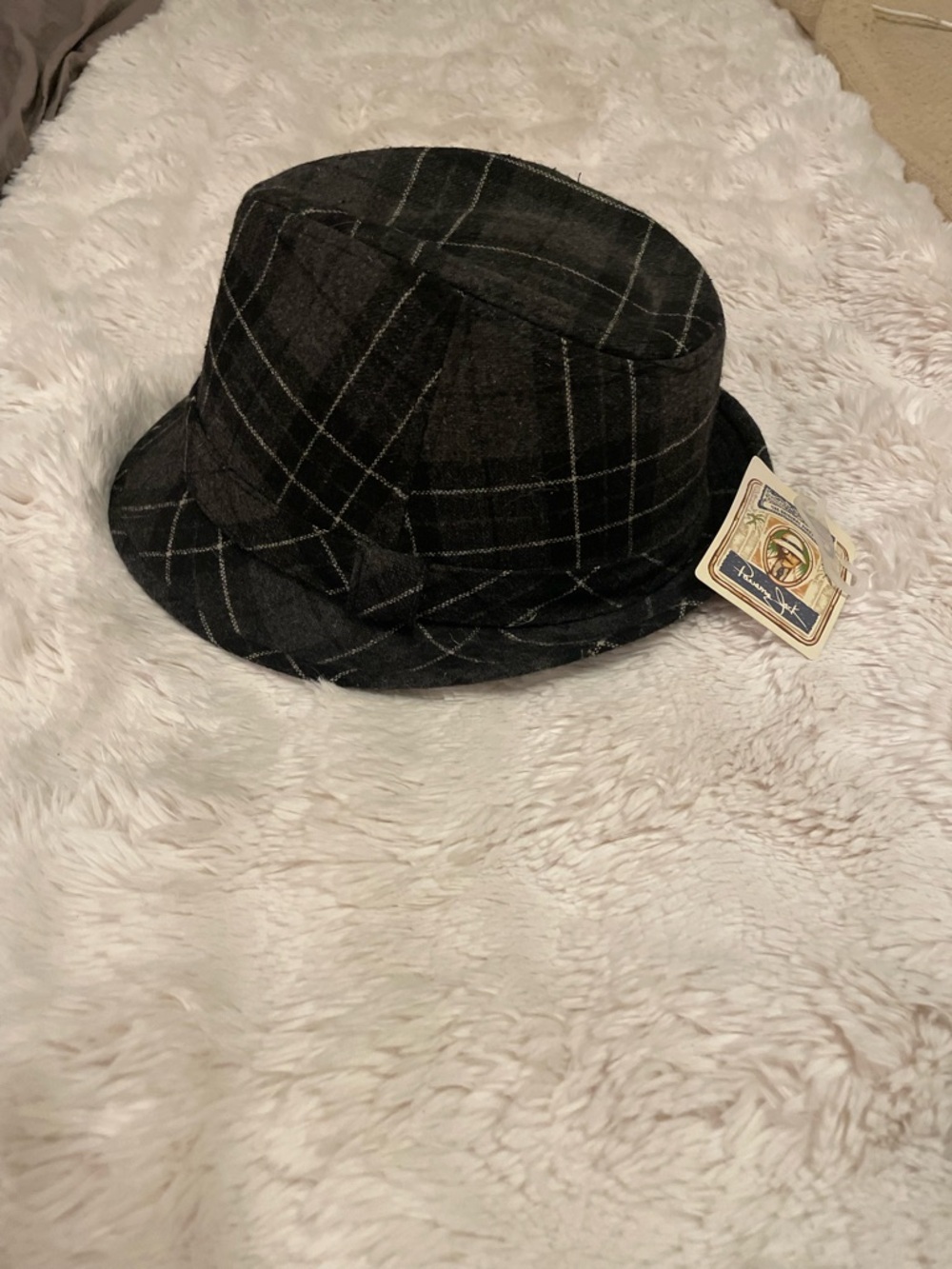 Panama Jack Black Felt Fedora Hat